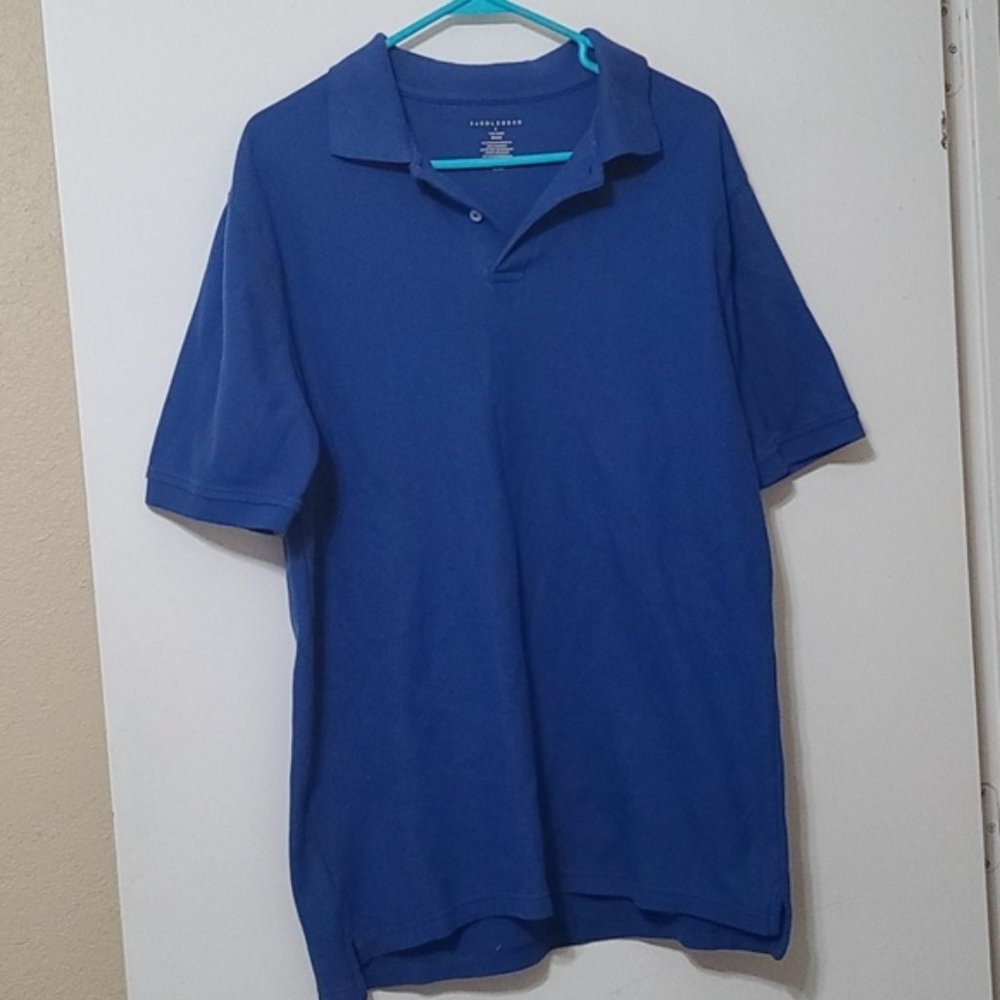 Men's Blue Work Polo | Saddlebred | Size Medium